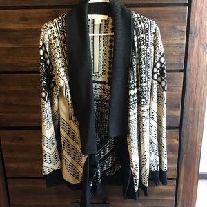 Black & cream cardigan